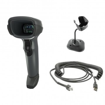 Zebra DS4608-SR – Kit lector de código de barras 2D por USB con soporte y cable