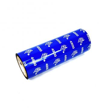 Muestra Zebra Resina 4800 - 110mm x 50m - Cinta negra