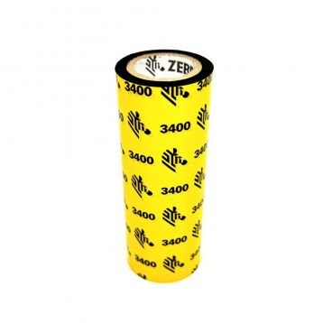 Muestra Zebra Cera-Resina 3400 - 110mmx50m - Cinta negra